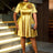 AOMEIDRESS Cocktail Dresses for Wedding Guest Gold Birthday Dress