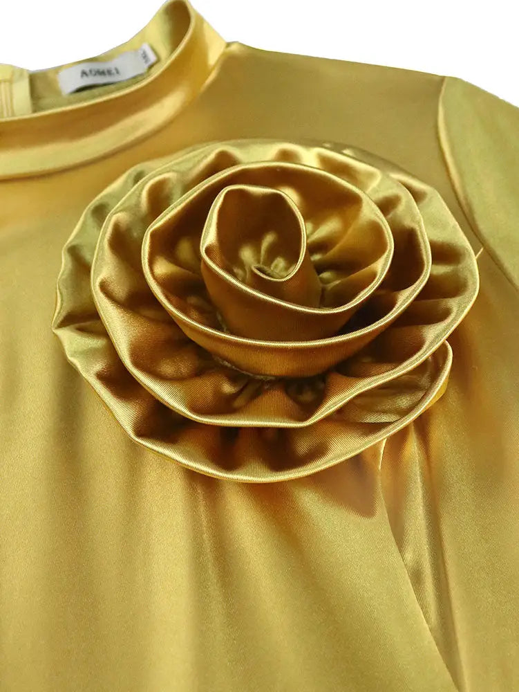AOMEIDRESS Cocktail Dresses for Wedding Guest Gold Birthday Dress