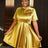 AOMEIDRESS Cocktail Dresses for Wedding Guest Gold Birthday Dress Gold / S