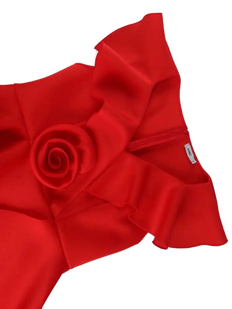 AOMEIDRESS Cocktail Dresses for Wedding Red Birthday Summer Outfits