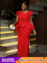 AOMEIDRESS Cocktail Dresses for Wedding Red Birthday Summer Outfits Red / S