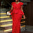 AOMEIDRESS Cocktail Dresses for Wedding Red Birthday Summer Outfits Red / S