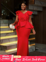 AOMEIDRESS Cocktail Dresses for Wedding Red Birthday Summer Outfits Red / S