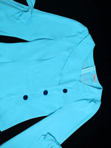 AOMEIDRESS Color Block Office Party Two Piece Set with Wide Leg Pants