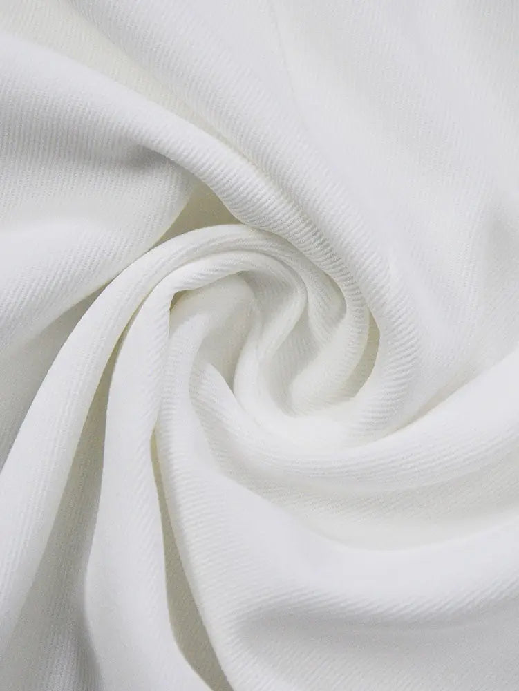 AOMEIDRESS Colorblock Blazer Lapel and Pocket Trim Office Lady Wear