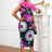 Floral printed bodycon dress