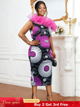 Floral printed bodycon dress