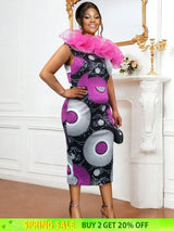 Floral printed bodycon dress