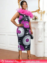 Floral printed bodycon dress