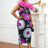 Floral printed bodycon dress
