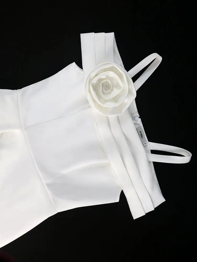 AOMEIDRESS Dinner Dresses Luxury Party Gown for Ladies Luxury White