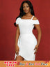 AOMEIDRESS Dinner Dresses Luxury Party Gown for Ladies Luxury White White / S