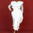 AOMEIDRESS Dress for Wedding Reception Long Sleeve Ruffle Trim Lace Knit Patchwork Gown
