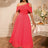 AOMEIDRESS Elegant A Line Maxi Off Shoulder Party Dresses Waist Belt WatermelonRed / S