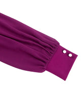 AOMEIDRESS Elegant A Line Midi Dress for Party Church Sheer Sleeve