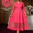 AOMEIDRESS Elegant A Line Midi Lace Dress for Party Church Waist Belt WatermelonRed / S