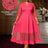 AOMEIDRESS Elegant A Line Midi Lace Dress for Party Church Waist Belt WatermelonRed / S