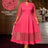 AOMEIDRESS Elegant A Line Midi Lace Dress for Party Church Waist Belt WatermelonRed / S
