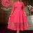 AOMEIDRESS Elegant A Line Midi Lace Dress for Party Church Waist Belt WatermelonRed / S