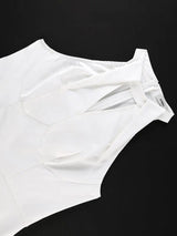 AOMEIDRESS Elegant A Line Pleated Dress Halter Neck for Party Wedding