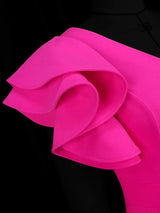 AOMEIDRESS Elegant A Line Pleated Wedding Guests Dress Ruffles V Neck