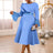 AOMEIDRESS Elegant A Line Sequins Ruffle Dress Flare Sleeve for Party LB / S