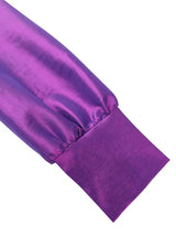 AOMEIDRESS Elegant A Line Shiny Puff Sleeve Dress for Wedding Party