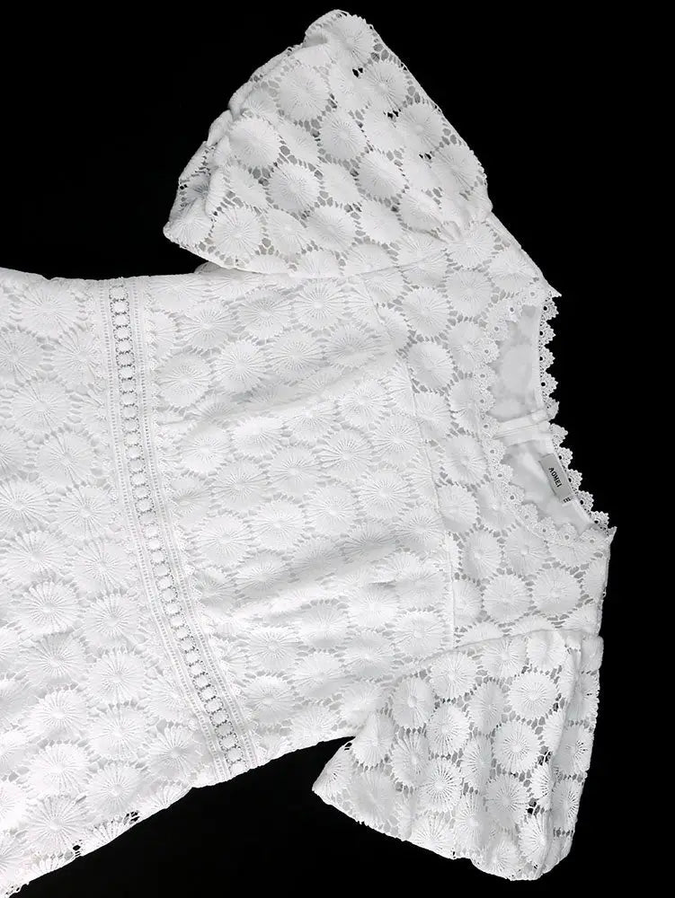 AOMEIDRESS Elegant African Wedding Guest Outfit White Bridal Gowns