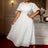 AOMEIDRESS Elegant African Wedding Guest Outfit White Bridal Gowns White / S