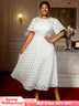 AOMEIDRESS Elegant African Wedding Guest Outfit White Bridal Gowns White / S
