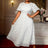 AOMEIDRESS Elegant African Wedding Guest Outfit White Bridal Gowns White / S
