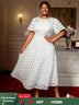 AOMEIDRESS Elegant African Wedding Guest Outfit White Bridal Gowns White / S