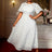 AOMEIDRESS Elegant African Wedding Guest Outfit White Bridal Gowns White / S