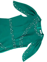 AOMEIDRESS Elegant Beaded Wedding Guest Dress Package Hip Shawl Sleeve