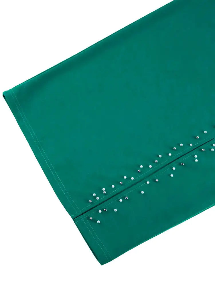 AOMEIDRESS Elegant Beaded Wedding Guest Dress Package Hip Shawl Sleeve