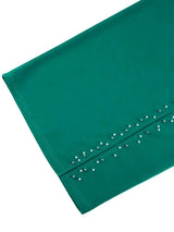 AOMEIDRESS Elegant Beaded Wedding Guest Dress Package Hip Shawl Sleeve