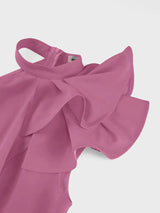 AOMEIDRESS Elegant Blue Dress for Women Occasional Wedding Guest