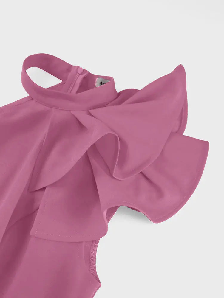 AOMEIDRESS Elegant Blue Dress for Women Occasional Wedding Guest