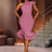 AOMEIDRESS Elegant Blue Dress for Women Occasional Wedding Guest Pink / S
