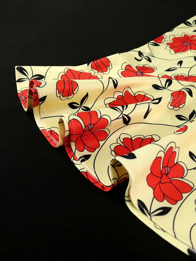 AOMEIDRESS Elegant Bodycon Floral Mermaid Skirt for Party Wedding