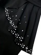 AOMEIDRESS Elegant Business Casual Beaded Dress For Women Package Hip