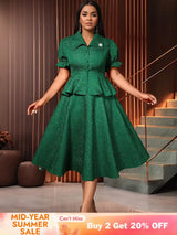 AOMEIDRESS Elegant Church Suits for Women First Lady Church Dresses DarkGreen / S