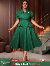 AOMEIDRESS Elegant Church Suits for Women First Lady Church Dresses DarkGreen / S