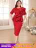 o neck short sleeves dresses for women
