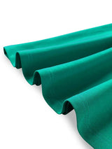 AOMEIDRESS Elegant Green A Line Ruffle Beaded Dress for Wedding Party