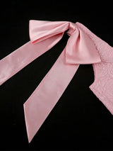 AOMEIDRESS Elegant Jacquard A Line Party Dress Square Collar With Bow