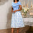 AOMEIDRESS Elegant Jacquard Midi A Line Wedding Guests Dress Big Bow