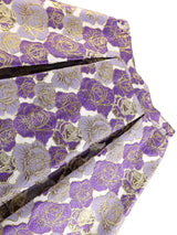 AOMEIDRESS Elegant Jacquard Two Piece Set Peplum Top A Line Skirt