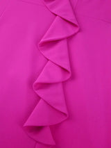 AOMEIDRESS Elegant Maxi Ruffle Dress With 3D Flower for Party Wedding