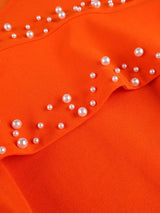 AOMEIDRESS Elegant Mermaid Dress O Neck Ruffles Events Party Gowns